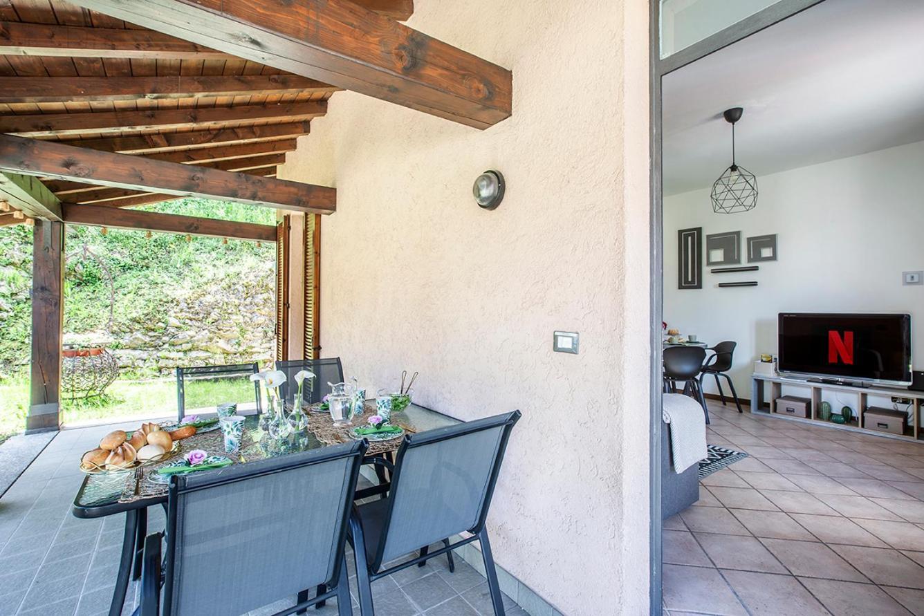 L'Acero Rosso - Giardino Privato E Box Auto Villa Menaggio Dış mekan fotoğraf